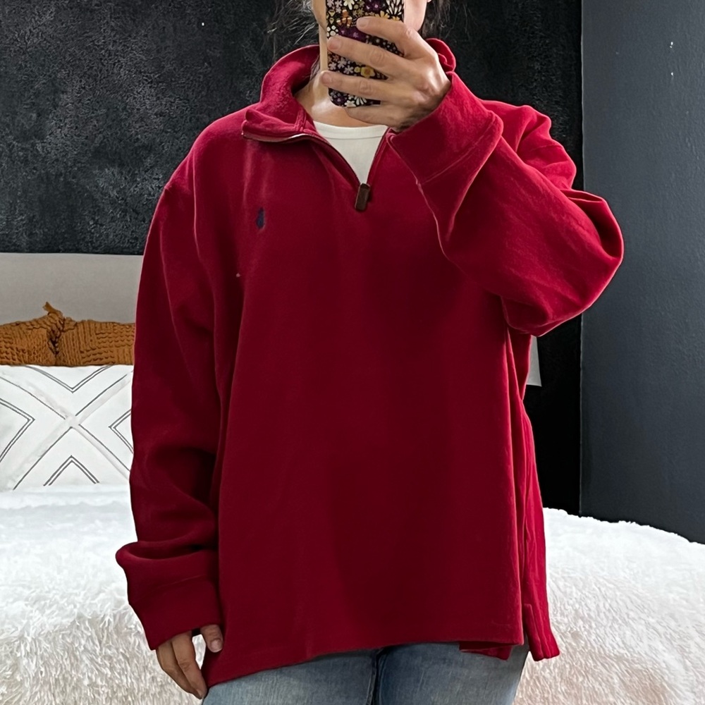 Polo Ralph Lauren xxl red quarter zip shirt, men’s